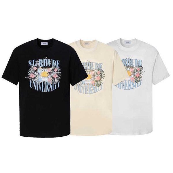 chaopai rhude high street flower letter printing loose relaxed men's and women's same style short sleeve t-shirt, White;black
chaopai rhude high street flower letter printing loose relaxed men's and women's same style short sleeve t-shirt, White;black