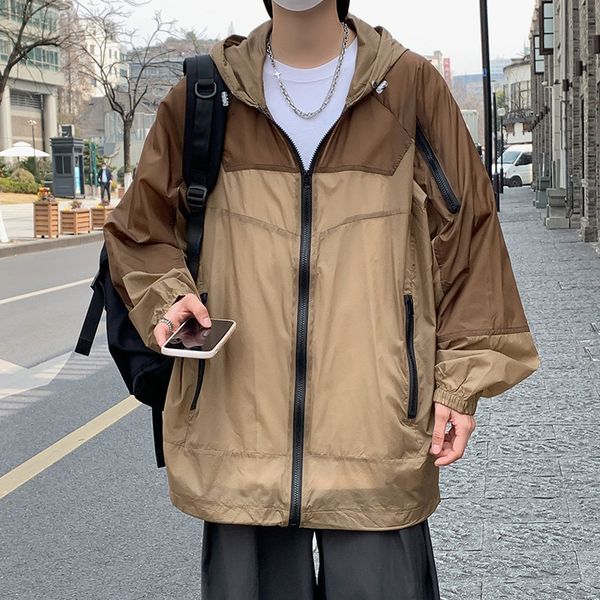 men's jackets summer thin jacket men fashion casual hooded track mens streetwear hip hop loose bomber large size m 5xl 230825, Black;brown
men's jackets summer thin jacket men fashion casual hooded track mens streetwear hip hop loose bomber large size m 5xl 230825, Black;brown