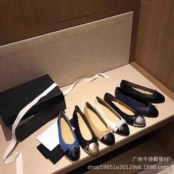 high edition temperament ballet flat bottom sheepskin women colored bow knot round head shallow mouth leather single shoes, Black
high edition temperament ballet flat bottom sheepskin women colored bow knot round head shallow mouth leather single shoes, Black