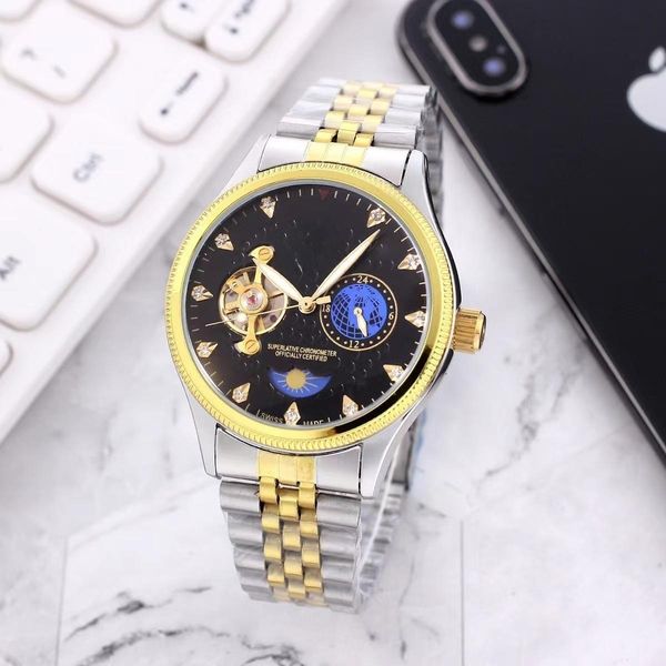 2023 men watch stainless steel strap movement mechanical watch wristwatches super luminous waterproof glass mens watches montre de luxe gift, Slivery;brown
2023 men watch stainless steel strap movement mechanical watch wristwatches super luminous waterproof glass mens watches montre de luxe gift, Slivery;brown