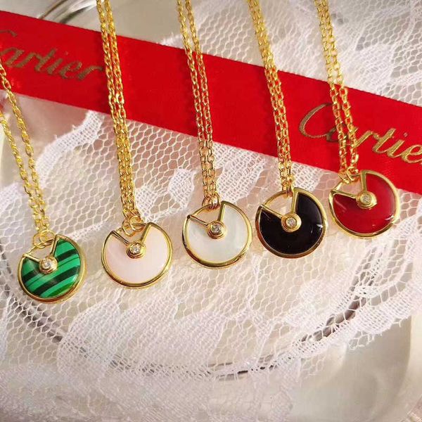 72s3 card amulet necklace 18k gold red jade medal white fritillaria lucky v safety pendant clavicle chain, Silver
72s3 card amulet necklace 18k gold red jade medal white fritillaria lucky v safety pendant clavicle chain, Silver