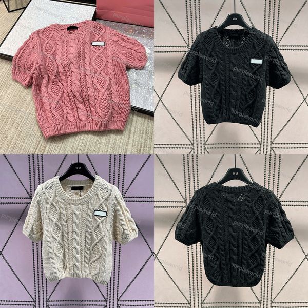 womens knitted t shirt summer sweater crew neck short sleeve twist design fashion casual knitted shirt top, White
womens knitted t shirt summer sweater crew neck short sleeve twist design fashion casual knitted shirt top, White