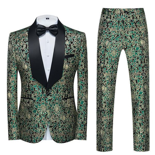 men s suits blazers mens green luxury 3 pieces suit slim fit single button dress blazer vest pants set floral pattern party prom stage tudex, White;black
men s suits blazers mens green luxury 3 pieces suit slim fit single button dress blazer vest pants set floral pattern party prom stage tudex, White;black