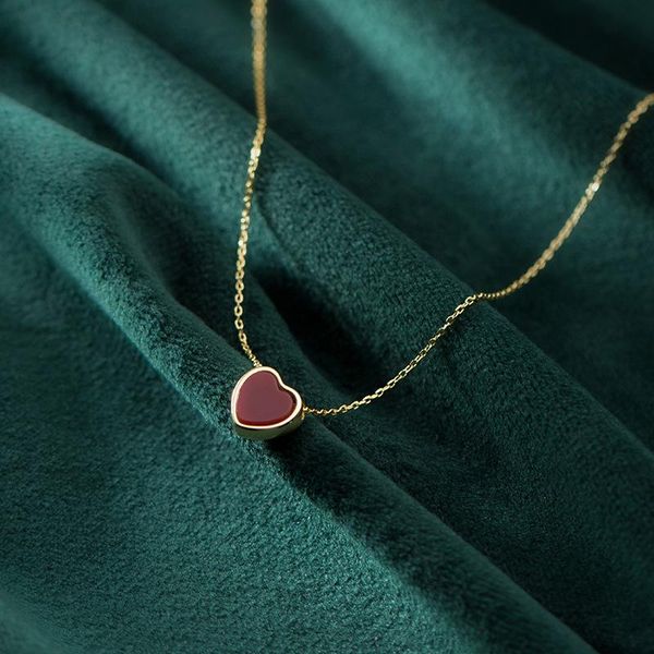 necklaces modian new arrive 925 sterling silver red lovely hearts pendant necklace for women gold color necklace fine jewelry accessories
necklaces modian new arrive 925 sterling silver red lovely hearts pendant necklace for women gold color necklace fine jewelry accessories