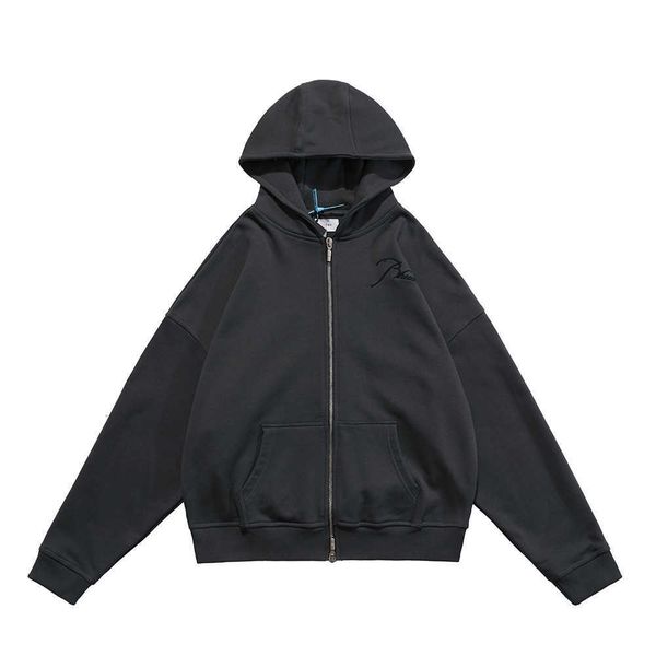 meichao rhude capsule zipper letter embroidery hooded men's loose sweater women's couple zipper jacket, Black
meichao rhude capsule zipper letter embroidery hooded men's loose sweater women's couple zipper jacket, Black
