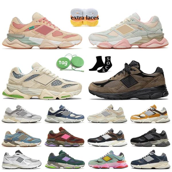 Image of 9060 Athletic Og Sneakers Running Shoes 990 V3 for Mens Women Rain Cloud Grey Sea Salt Bricks Wood Bodega Age of Discovery 990v3 Jjjjound Trainers 9060s Jogging 36-45