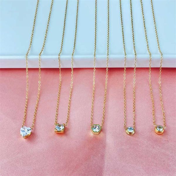 ikwa card bullhorn necklace simple titanium steel inlaid zircon stone pendant stainless colorless jewelry, Silver
ikwa card bullhorn necklace simple titanium steel inlaid zircon stone pendant stainless colorless jewelry, Silver