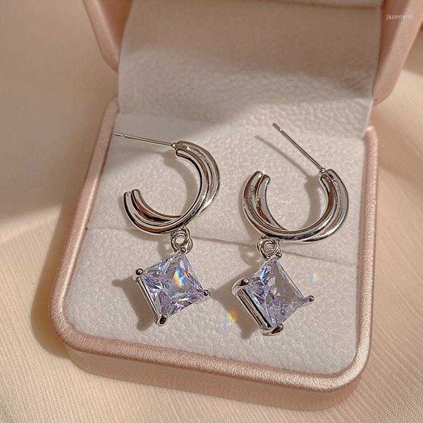 stud earrings colorful l 925 sterling silver korea temperament zircon geometric square for woman luxury party girl's jewelry, Golden;silver
stud earrings colorful l 925 sterling silver korea temperament zircon geometric square for woman luxury party girl's jewelry, Golden;silver