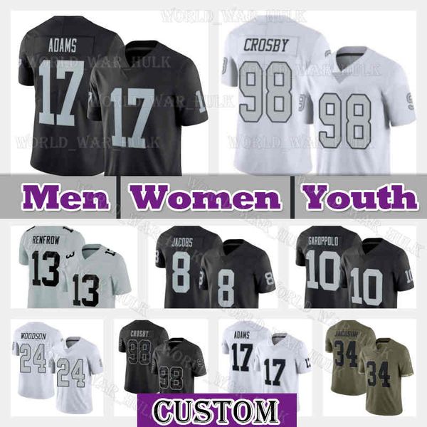 98 maxx crosby jersey 17 davante adams football 8 josh jacobs 13 hunter renfrow 10 jimmy garoppolo 34 bo jackson las vegas raiders 24 charle, Black;red
98 maxx crosby jersey 17 davante adams football 8 josh jacobs 13 hunter renfrow 10 jimmy garoppolo 34 bo jackson las vegas raiders 24 charle, Black;red