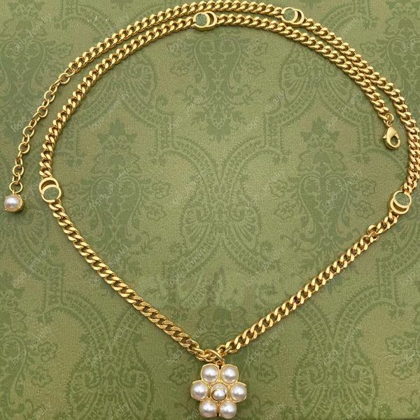 classic pearl shaped flowers pendant necklaces women's 18k gold lettering designer chain necklaces for party gift jewelry, Silver
classic pearl shaped flowers pendant necklaces women's 18k gold lettering designer chain necklaces for party gift jewelry, Silver
