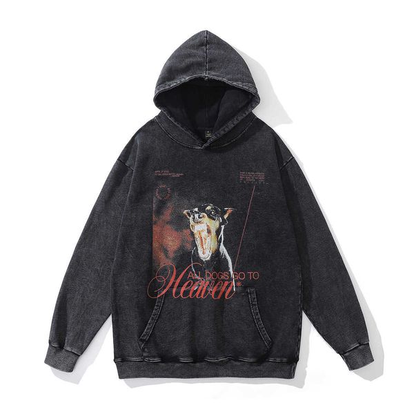 autumn rhude street american hooded sweater men's loose washed old pullover, Black
autumn rhude street american hooded sweater men's loose washed old pullover, Black
