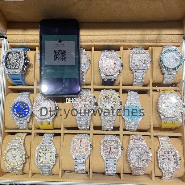 luxury mens watch movement watches for men iced out watch moissanite watch wristwatch mechanical automatic designer watches diamond watch mo, Slivery;brown
luxury mens watch movement watches for men iced out watch moissanite watch wristwatch mechanical automatic designer watches diamond watch mo, Slivery;brown