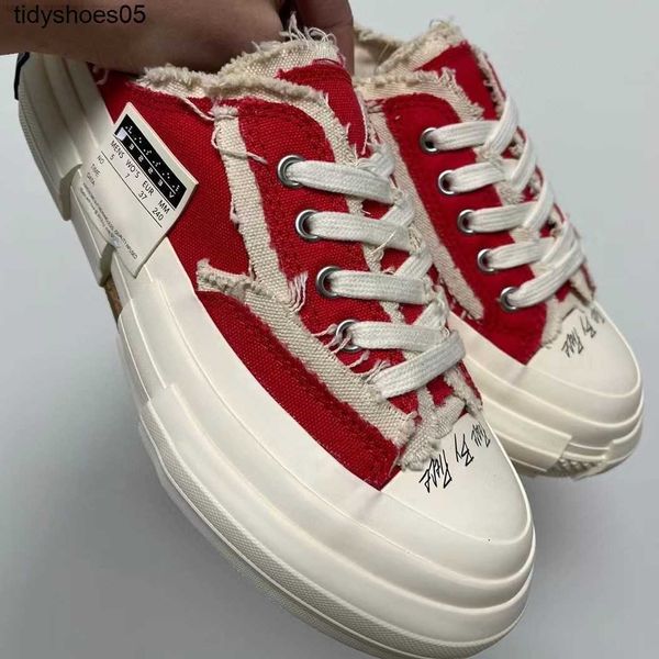 xvessel wu jianhao's same red low half slipper inner high canvas shoes vulcanized for men and women beggars, Black
xvessel wu jianhao's same red low half slipper inner high canvas shoes vulcanized for men and women beggars, Black