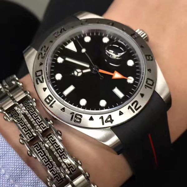 mens watch gmt 42mm 216570 white black dial orange needle stainless steel explorer mechanical automatic men watches, Slivery;brown
mens watch gmt 42mm 216570 white black dial orange needle stainless steel explorer mechanical automatic men watches, Slivery;brown