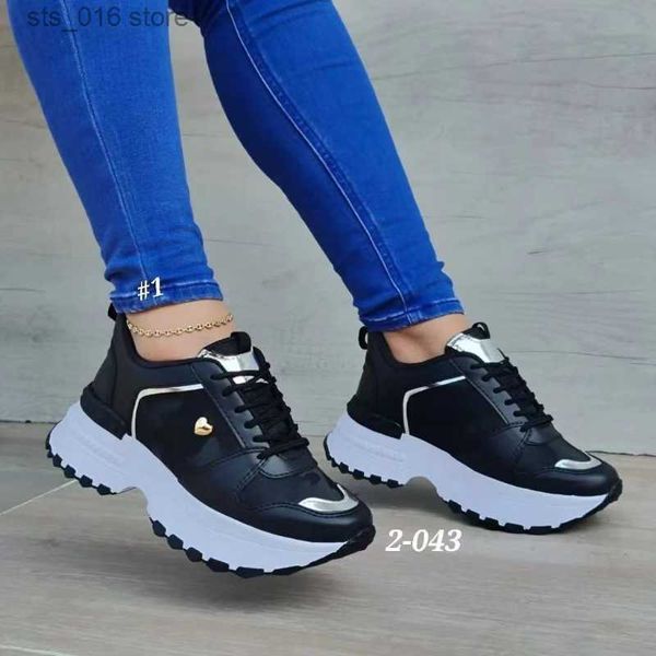 dress shoes 2023 new fashion wedge sneakers leather mesh breathable thick sole running shoes casual cross lace women vulcanized shoes t23082, Black
dress shoes 2023 new fashion wedge sneakers leather mesh breathable thick sole running shoes casual cross lace women vulcanized shoes t23082, Black