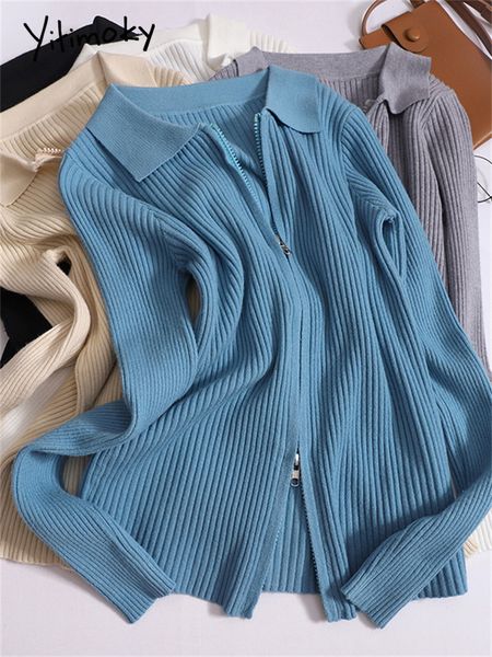 womens knits tees yitimoky zippers cardigan women autumn winter fashion long sleeve knitted casual chic turn down collar sweater 230826, White
womens knits tees yitimoky zippers cardigan women autumn winter fashion long sleeve knitted casual chic turn down collar sweater 230826, White