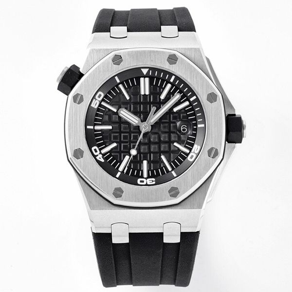 2 types mens luxury eta silver watch royaloak cal.3120 movement 42mm 15703 904l stainless steel black dial 5 bar waterproof automatic watche, Slivery;brown
2 types mens luxury eta silver watch royaloak cal.3120 movement 42mm 15703 904l stainless steel black dial 5 bar waterproof automatic watche, Slivery;brown