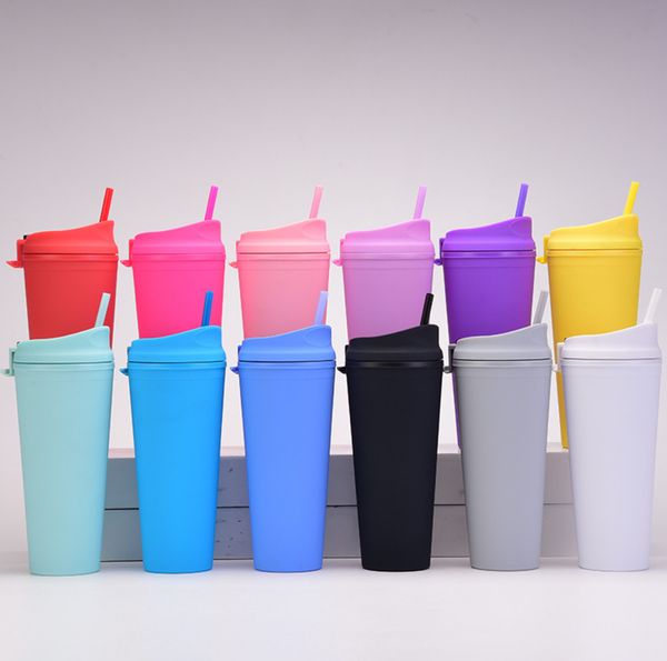 the latest 22oz frosted large-capacity double-layer plastic straw coffee mug, many styles to choose from, and any logo can be customized
the latest 22oz frosted large-capacity double-layer plastic straw coffee mug, many styles to choose from, and any logo can be customized