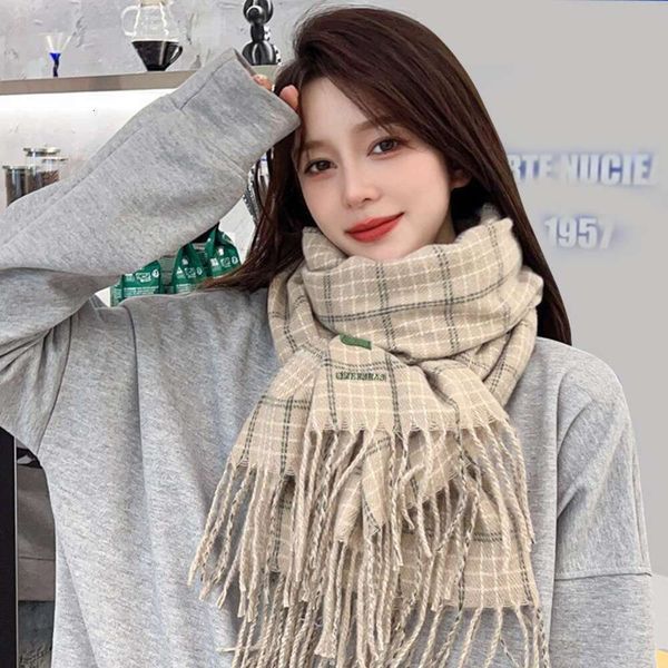 scarf girl winter warmth ins style cute korean atmosphere plaid lazy, Blue;gray
scarf girl winter warmth ins style cute korean atmosphere plaid lazy, Blue;gray