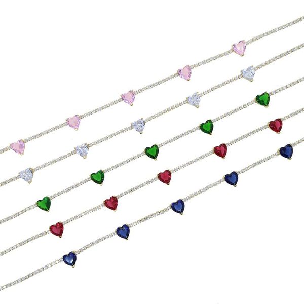 necklaces new heart birthstone 2mm cz tennis chain choker necklace for women sparking colorful cubic zirconia jewelry valentine's day g, Silver
necklaces new heart birthstone 2mm cz tennis chain choker necklace for women sparking colorful cubic zirconia jewelry valentine's day g, Silver
