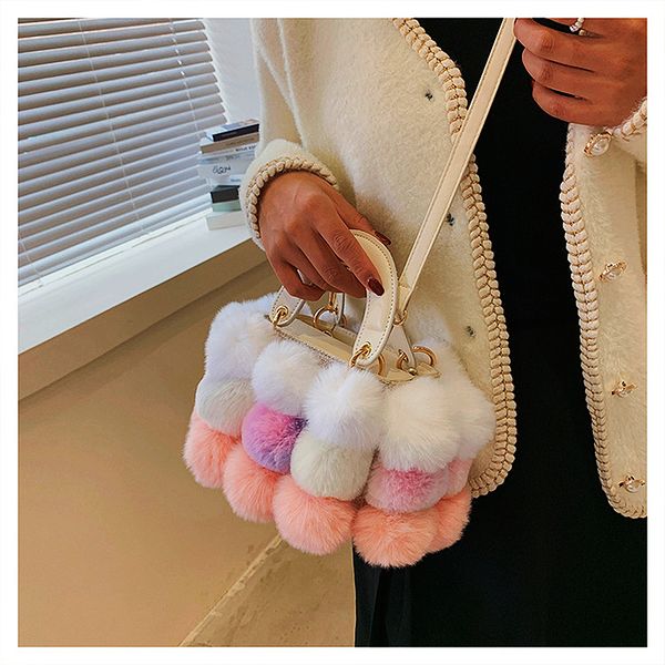 evening bags 2023 winter soft plush ball handbags for women luxury designer bag fashion trends colorful fur crossbody shopper bolso femme 23
evening bags 2023 winter soft plush ball handbags for women luxury designer bag fashion trends colorful fur crossbody shopper bolso femme 23