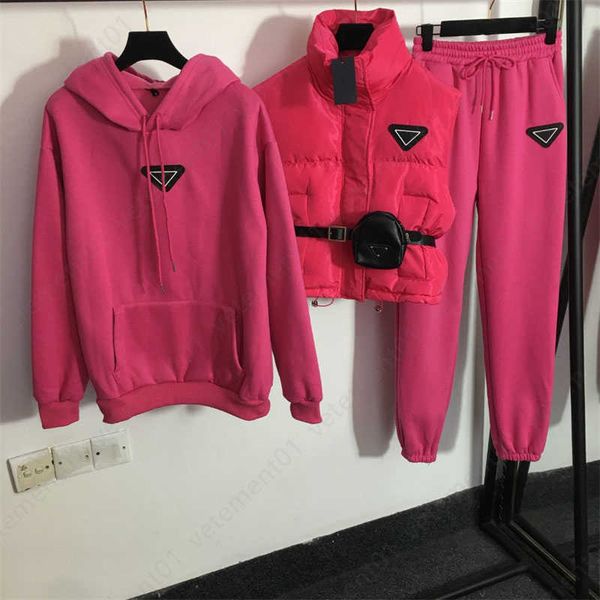 designer tracksuit women two piece set winter warm three-piece suit belt loincloth high-neck cotton vest and padded hoodie with elastic wais, White
designer tracksuit women two piece set winter warm three-piece suit belt loincloth high-neck cotton vest and padded hoodie with elastic wais, White