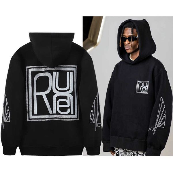 rhude seal crack character pullover hooded loose teenage couple casual commuting sweater, Black
rhude seal crack character pullover hooded loose teenage couple casual commuting sweater, Black