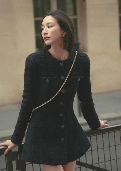 2022 women vintage designer tweed blazer jacket coat female milan runway designer dress causal long sleeve clothing suit p5, Black
2022 women vintage designer tweed blazer jacket coat female milan runway designer dress causal long sleeve clothing suit p5, Black