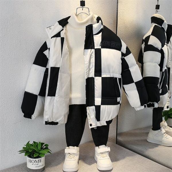 winter new children's cotton-padded jacket zhongda children's cashmere coat jacket plaid collar coat for boys and girls, Blue;gray
winter new children's cotton-padded jacket zhongda children's cashmere coat jacket plaid collar coat for boys and girls, Blue;gray