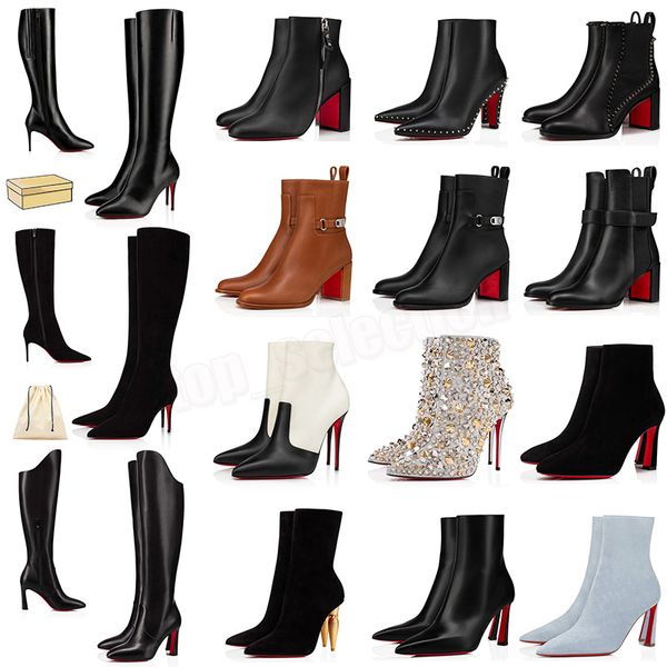 2024 new red bottoms boot fashion womens boots over the knee boot high heels lady pointed-toe pumps style ankle short booties womens luxury, Black
2024 new red bottoms boot fashion womens boots over the knee boot high heels lady pointed-toe pumps style ankle short booties womens luxury, Black