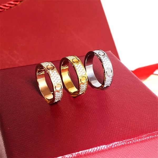 designer ring for women titanium steel plated gold silver love rings 3mm 4mm 5mm 6mm wide womens inlaid 3 row diamond couple rings men luxur
designer ring for women titanium steel plated gold silver love rings 3mm 4mm 5mm 6mm wide womens inlaid 3 row diamond couple rings men luxur
