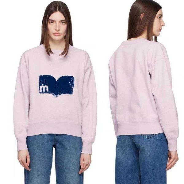 23aw sweatshirt isabel marant designer sweater new fashion letter flocking printing round neck sportshirt women loose pullover long-sleeved, Black
23aw sweatshirt isabel marant designer sweater new fashion letter flocking printing round neck sportshirt women loose pullover long-sleeved, Black
