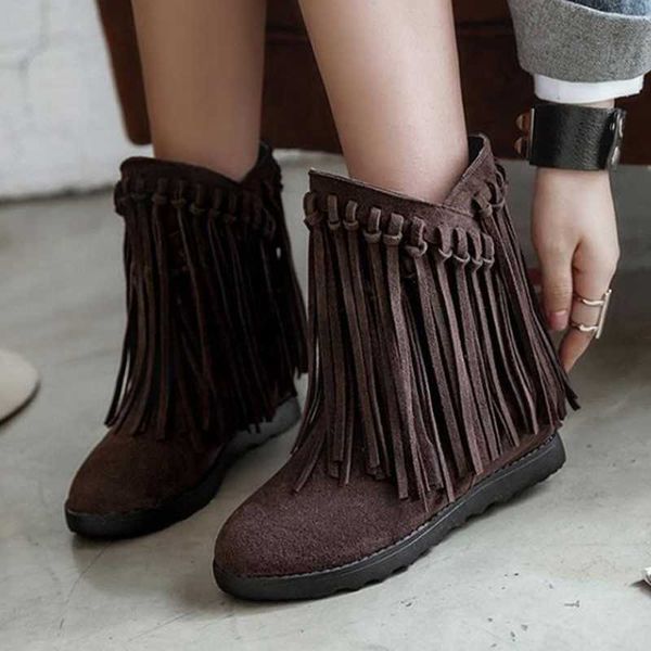 boots ankle boots for women with increased small round toe in tassels fashion new autumn short boots with woven straps and flat feet l0826, Black
boots ankle boots for women with increased small round toe in tassels fashion new autumn short boots with woven straps and flat feet l0826, Black