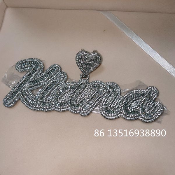 necklaces custom conjoined baguette letter name pendant for men wome heart bail make number symbol necklace chain zircon hip hop jewelry, Silver
necklaces custom conjoined baguette letter name pendant for men wome heart bail make number symbol necklace chain zircon hip hop jewelry, Silver