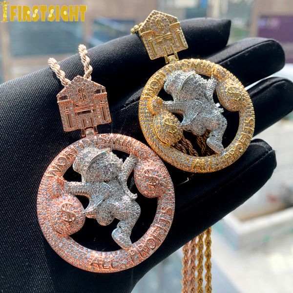pendant necklaces hip hop letter all profit world is mine pendant necklace iced out bling 5a cz zircon dollar bag charm men's rock jewe, Silver
pendant necklaces hip hop letter all profit world is mine pendant necklace iced out bling 5a cz zircon dollar bag charm men's rock jewe, Silver