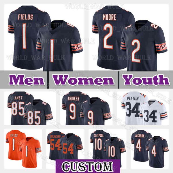 2 d.j. moore football jersey 1 justin fields chase claypool cole kmet 49 tremaine edmunds 54 brian urlacher eddie jackson chicagos bears jaq, Black;red
2 d.j. moore football jersey 1 justin fields chase claypool cole kmet 49 tremaine edmunds 54 brian urlacher eddie jackson chicagos bears jaq, Black;red