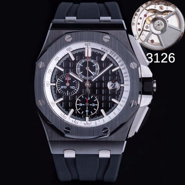 11 styles mens luxury eta royaloak watch 3126 rose gold movement 44mm 26400 904l stainless steel rubber strap 5 bar waterproof automatic chr, Slivery;brown
11 styles mens luxury eta royaloak watch 3126 rose gold movement 44mm 26400 904l stainless steel rubber strap 5 bar waterproof automatic chr, Slivery;brown