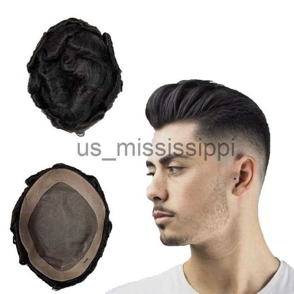 synthetic wigs 32mm wave mono 7x9 toupees indian human virgin hair replacement for mens x0826, Black
synthetic wigs 32mm wave mono 7x9 toupees indian human virgin hair replacement for mens x0826, Black