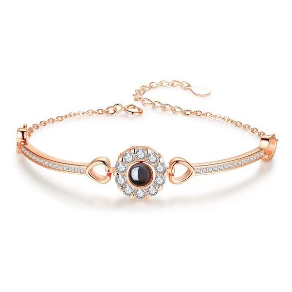 bracelet custom p projection bracelet jewelry with sier/rose gold color personalized couple bangles gift jewelry for men women, Silver
bracelet custom p projection bracelet jewelry with sier/rose gold color personalized couple bangles gift jewelry for men women, Silver