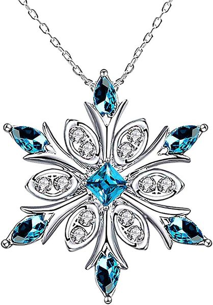 snowflake pendant-necklace made with swarovski crystals in sterling silver on an 18in. sterling silver chain
snowflake pendant-necklace made with swarovski crystals in sterling silver on an 18in. sterling silver chain