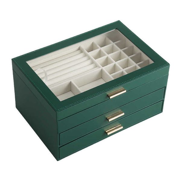 wejebox green leather jewelry box organizer earring ring bracelet storage gifts joyeros organizador de joyas 230814, Black;white
wejebox green leather jewelry box organizer earring ring bracelet storage gifts joyeros organizador de joyas 230814, Black;white