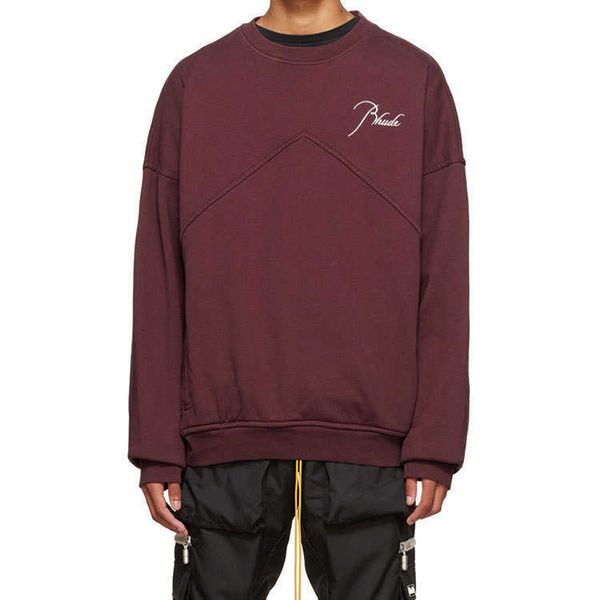 rhude slogan embroidery elevation street small fashion brand couple loose casual plush sweater, Black
rhude slogan embroidery elevation street small fashion brand couple loose casual plush sweater, Black
