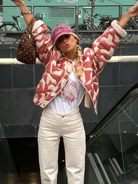 women s jacket autumn printed warm cotton coats fashion casual long sleeve open front jacket 2023 female vintage chic high streetwear 230826, Black;brown
women s jacket autumn printed warm cotton coats fashion casual long sleeve open front jacket 2023 female vintage chic high streetwear 230826, Black;brown