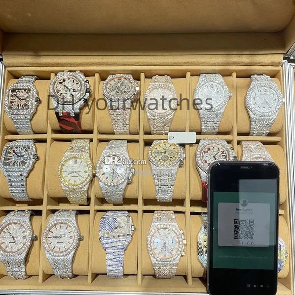luxury mens watch movement watches for men iced out watch moissanite watch wristwatch mechanical automatic designer watches diamond watch mo, Slivery;brown
luxury mens watch movement watches for men iced out watch moissanite watch wristwatch mechanical automatic designer watches diamond watch mo, Slivery;brown