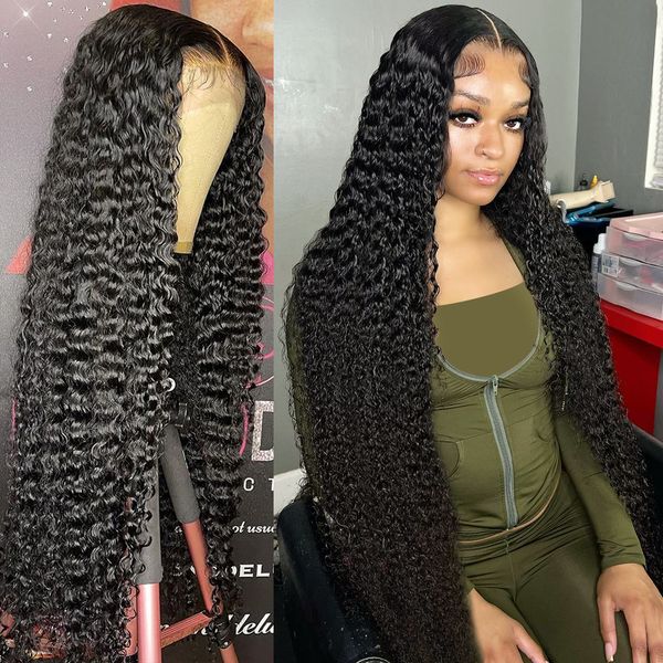 Wave Water Curly 13x6 HD Lace Frontal Wig Brazilian 30 40 Inch 13x4 Glueless Loose Deep Wave Human Hair Lace Front Wig for Women, Green
Wave Water Curly 13x6 HD Lace Frontal Wig Brazilian 30 40 Inch 13x4 Glueless Loose Deep Wave Human Hair Lace Front Wig for Women, Green