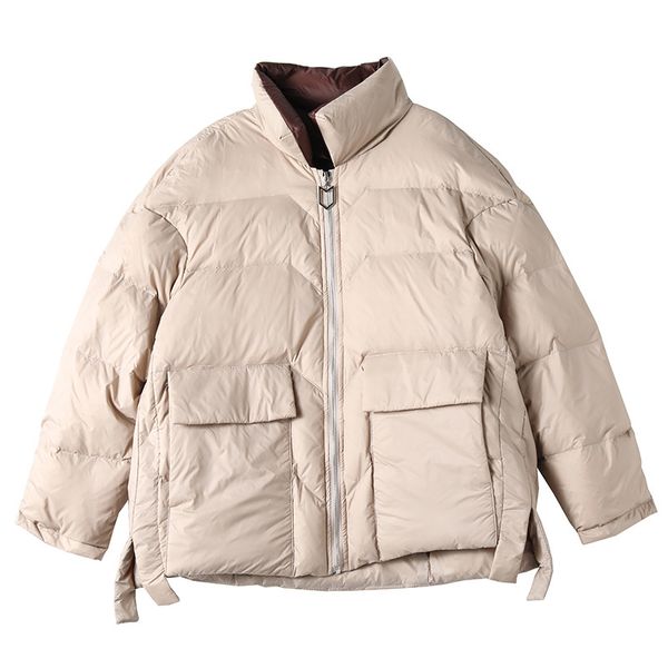 women's down jacket 2023 vintage color matching oversized bread jacket loose fitting warm jacket211, Black
women's down jacket 2023 vintage color matching oversized bread jacket loose fitting warm jacket211, Black