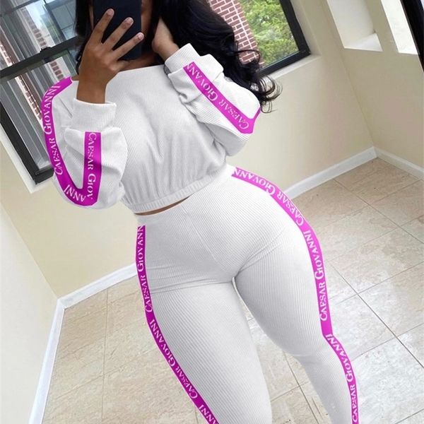 women's two piece pants fqlwl ribbed knitted white pink 2 set women outfits bodycon long sleeve crop leggings tracksuit matching 230825
women's two piece pants fqlwl ribbed knitted white pink 2 set women outfits bodycon long sleeve crop leggings tracksuit matching 230825