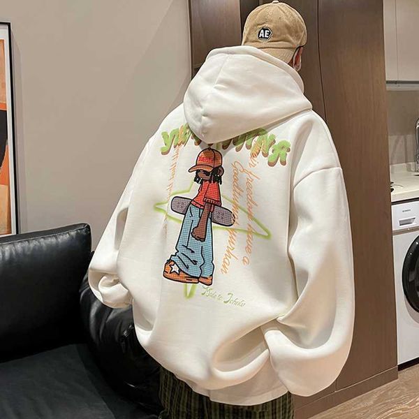 american hiphop sweater for boys, autumn and winter, plush and thickened oversize, oversized hooded jacket trendy brand, Black
american hiphop sweater for boys, autumn and winter, plush and thickened oversize, oversized hooded jacket trendy brand, Black