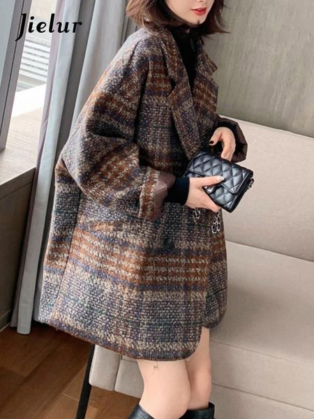 fur jielur women autumn winter street fashion age reduction temperament plaid woolen coat woolen coat western style, Black
fur jielur women autumn winter street fashion age reduction temperament plaid woolen coat woolen coat western style, Black