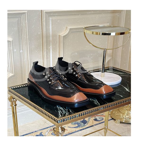 designer dress shoes special-head leather shoes casual increase thick soled cowhide lace-up color matching derby shoes for men, Black
designer dress shoes special-head leather shoes casual increase thick soled cowhide lace-up color matching derby shoes for men, Black